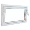 Plastové skladacie okno Q59 do suterénu / 100 x 50 cm / 2-sklo s izolačným rámom / plast / biela