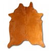 Dekoratívna hovädzia koža Esbeco / 180 × 200 cm / 100% pravá kožušina / okrová