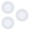 Vstavané LED svietidlo Eglo Fueva 5 / 3x 2,7 W / IP20 / Ø 8,6 cm / oceľ / plast / teplá biela / biela