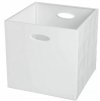 Plastový úložný box / bez veka / 31 x 31 x 30 cm / biely / POŠKODENÝ OBAL