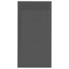 Sprchová vanička New York / 100 x 80 cm / kompozit / Ø otvoru 90 mm / čierna