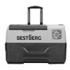 BestBerg BBPF-30 prenosná kompresorová chladnička / 30 l / 60 W / sivá/čierna