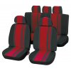 Unitec Newline univerzálne poťahy sedadiel do auta / 14 ks / polyester / čierna/červená