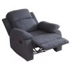 Relaxačné polohovateľné TV kreslo KING tmavo sivé