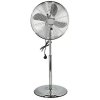 Stojanový ventilátor Proklima Retro / 60 W / 40 × 125 cm / strieborný