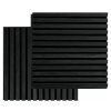 Sada 2 akustických panelov FibroTech Square / 52 x 52 x 2,2 cm / plast, MDF / čierny dub (Varianta ivi1)
