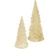 Sada 2 LED dekorácií / stromček / výška 17 a 12 cm / akryl / teplá biela