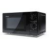 Sharp YC-MS181AE-B mikrovlnná rúra / 18 l / 700 W / O 24,5 cm / 5 nastavení výkonu / čierna