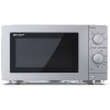 Sharp YC-MS181AE-S mikrovlnná rúra / 18 l / 700 W / O 24,5 cm / strieborná