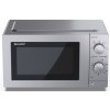 Sharp YC-MS181AE-S mikrovlnná rúra / 18 l / 700 W / O 24,5 cm / strieborná