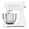 Smeg kuchynský robot v štýle 50. rokov SMF03WHEU / 800 W / 4,8 l / 10 rýchlostí / nerezová misa / biela