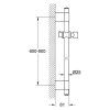 Sprchová tyč Grohe Euphoria Flex / 92 cm / 77 - 92 cm / chróm (Varianta ivi1)