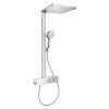 Sprchový systém Hansgrohe Raindance E Showerpipe 300 / 3 sprchové trysky / 106,6 cm / kov/hliník