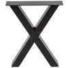 Stolová noha Pur Iternal Select / tvar X / oceľ / 2 ks / čierna