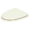 Toaletné sedadlo / mäkké zatváranie / kovové závesy / MDF / biele