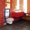 WC deliaci prvok Geberit Duofix 111.300.00.5 so skrytou splachovacou nádržkou Sigma 12 cm / na zabudovanie do sadrokartónu / dvojité splachovanie / nastaviteľný objem splachovania / plast / kov / modrá/biela