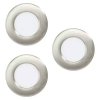 Zapustené svietidlo Eglo Fueva 5 LED / 2,7 W / 3 ks / teplá biela / matný nikel