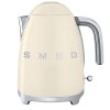 Čajník Smeg 50. rokov KLF03CREU / 2400 W / 1,7 l / lesklá krémová
