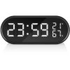 Digitálny budík Hyundai AC 331 B / teplomer / USB / čierny