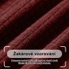 Elastický žakárový poťah na dvojmiestnu pohovku BestBerg / bordová