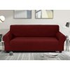 Elastický žakárový poťah na dvojmiestnu pohovku BestBerg / bordová