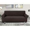 Elastický žakárový poťah na dvojmiestnu pohovku BestBerg / hnedý