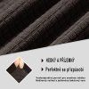 Elastický žakárový poťah na stoličky BestBerg / hnedý (Varianta ivi3)