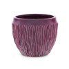 JAVES Keramický obal na kvetináč / fialový