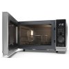 Mikrovlnná rúra Sharp YC-PG204AE-S s funkciou grilu / 700 W / O 24,5 cm / 20 l / 10 úrovní výkonu / strieborná