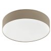 Okrúhle textilné stropné LED svietidlo Eglo Roma / O 57 cm / 40W / 4000lm / stmievateľné / sivo-hnedé