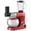 Multifunkční kuchyňský robot BestBerg BBR-1900R / 1900 W / 5 l / 12 rychlostí / červená
