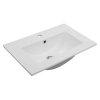 Vstavané keramické umývadlo Astor Spek / 81,5 x 47 cm / s prepadom / s otvorom na batériu / biele