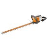 Worx PowerShare 20V WG284E.9 ACU nožnice na živý plot / BEZ AKUMULÁTORA A NABÍJAČKY / 2x 20 V / 60 cm / priemer konárov 2,7 cm / čierna/oranžová