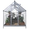Skleník BestBerg SH-6 / 6,6 m² / 360 x 182 x 208 cm / strieborný