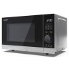 Sharp YC-PS204AE-S mikrovlnná rúra / 700 W / 20 l / Ø taniera 24,5 cm / strieborná