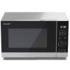 Sharp YC-PS204AE-S mikrovlnná rúra / 700 W / 20 l / Ø taniera 24,5 cm / strieborná