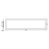 WiFi LED panel Ledvance Smart+ Planon Plus TW / 28 W / 100 x 25 x 5,6 cm / strieborná (Varianta ivi1)