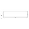 WiFi LED panel Ledvance Smart+ Planon Plus TW / 28 W / 100 x 25 x 5,6 cm / strieborná