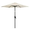 Slnečník Derby Basic Lift Neo / Ø 180 cm / výška 200 cm / béžová/antracitová