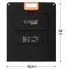Technaxx TX-206 solárny panel / 100 W / 128 × 53,5 × 3 cm / čierna, oranžová