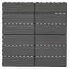 WPC dlaždice Rettenmeier / 4 ks / 30 x 30 x 2,2 cm / sivá (Varianta ivi2)