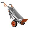 Worx Aerocart 8 v 1 / 75 l / celogumové kolesá / čierna / strieborná / oranžová