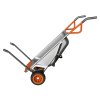 Worx Aerocart 8 v 1 / 75 l / celogumové kolesá / čierna / strieborná / oranžová