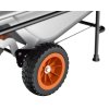 Worx Aerocart 8 v 1 / 75 l / celogumové kolesá / čierna / strieborná / oranžová