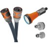 Zahradní hadicový set Gardena Liano Xtreme 18460-20 / 13 mm / 10 m / šedá / modrá / černá