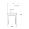 Dávkovač tekutého mydla Grohe Essentials / 160 ml / sklo/kov
