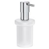 Dávkovač tekutého mydla Grohe Essentials / 160 ml / sklo/kov