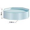 Funsicle Frame Pool Activity / Ø 244 × 76 cm / 3032 l / modrá (Varianta ivi1)
