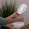 Stojanový ventilátor Starlyf / plast, hliník / biely (Varianta ivi1)