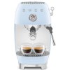 Pákový kávovar Smeg 50's style ECF03PBEU / 1650 W / 15 bar / 1,4 l / pastelově modrá